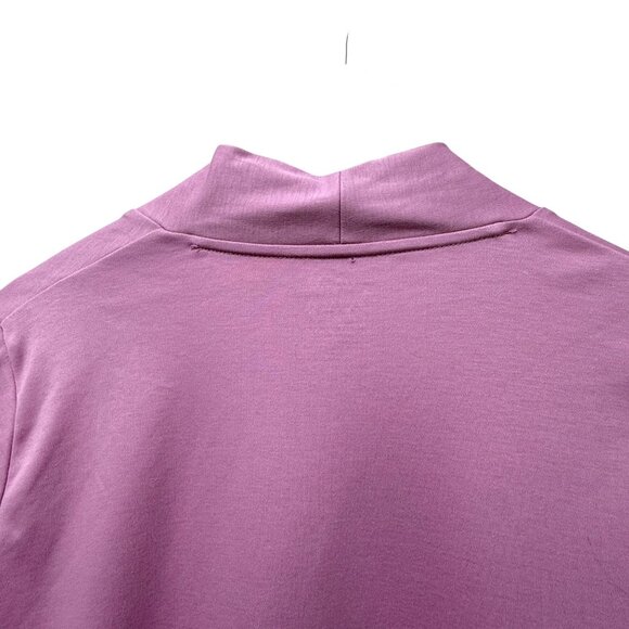 L.L. Bean Cardigan Tee Medium Lilac Purple Pima Cotton Open Front - Picture 9 of 10